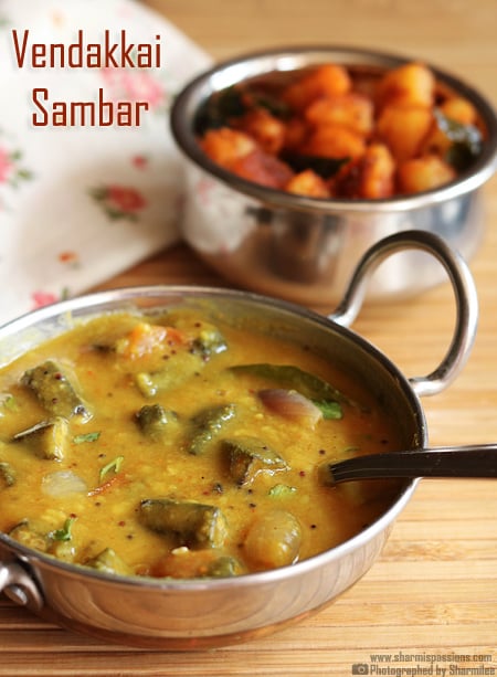 Vendakkai Sambar Recipe