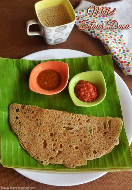 Instant Millet Flour Dosa Recipe