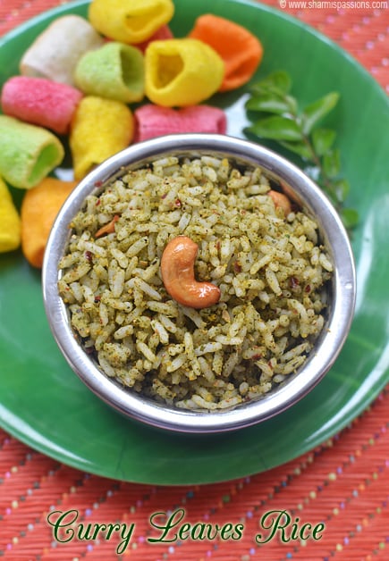 Curry Leaves Rice Recipe   Karuveppilai Sadam - 52