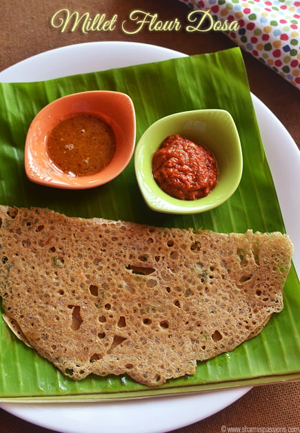 Instant Millet Flour Dosa Recipe