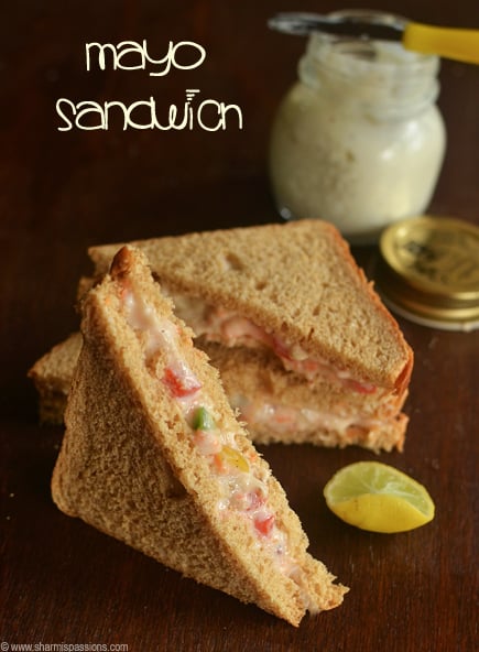 Vegetable Mayonnaise Sandwich Recipe