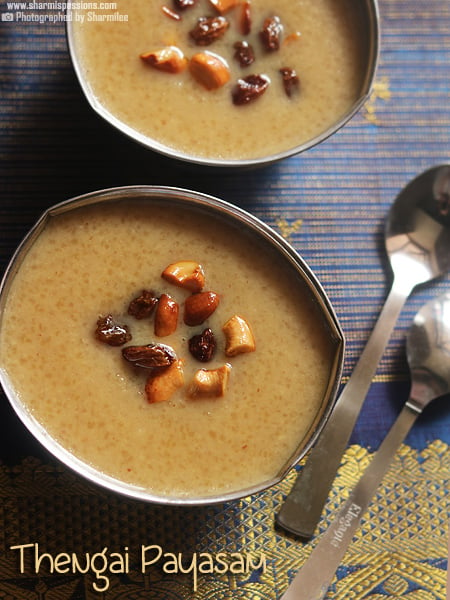 Arisi Thengai Payasam Recipe