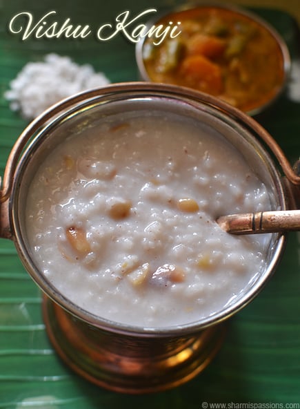 Vishu Kanji Recipe | Vishu Special Rice Coconut Milk Porridge