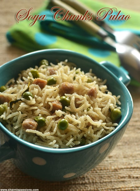 Soya Chunks Pulao