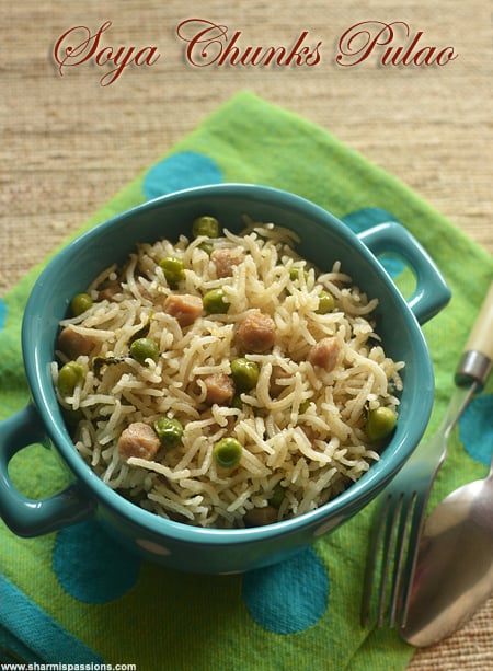 Soya Chunks Pulao