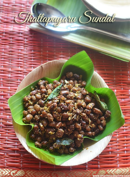 Thattapayaru Sundal Recipe