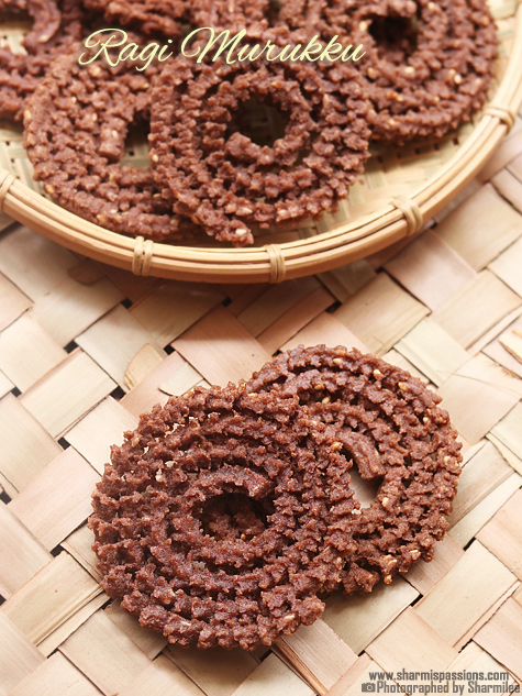 Ragi Murukku Recipe   Finger Millet Murukku Recipe - 73