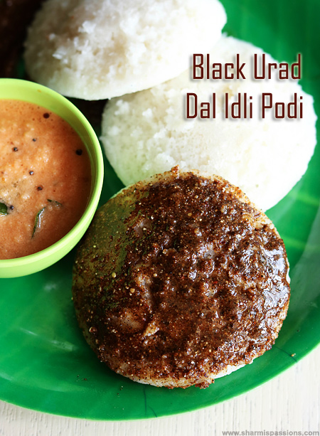 Black Urad Dal Idli Podi Recipe