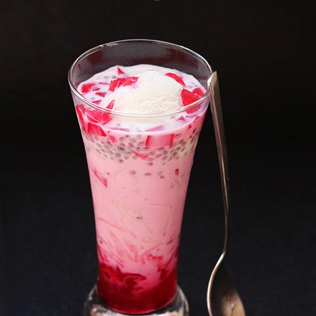 Rose Falooda Recipe - Sharmis Passions