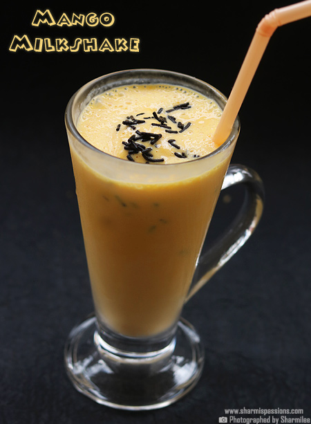 Easy Mango Milkshake With Icecream Mango Icecream Shake Sharmis Passions