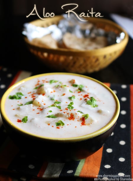 Aloo Raita Recipe | Potato Raita Recipe- Sharmis Passions