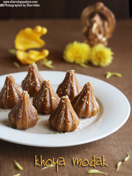 Mawa Modak Recipe   Khoya Modak Recipe - 46