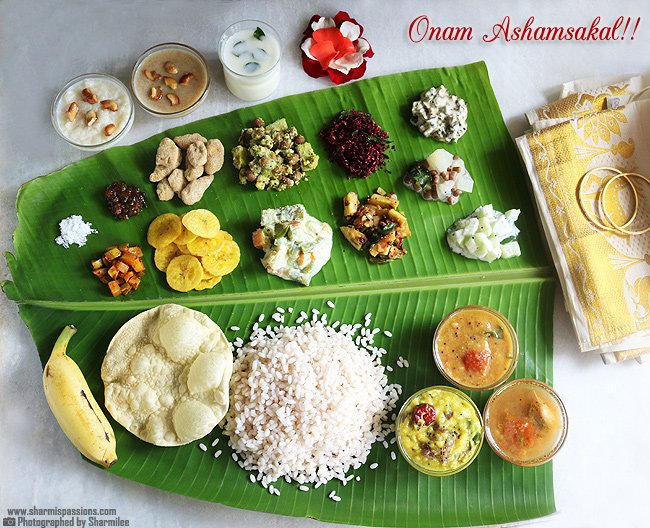 Onam Sadya Lunch Menu - Kerala Sadya Lunch - Sharmis Passions