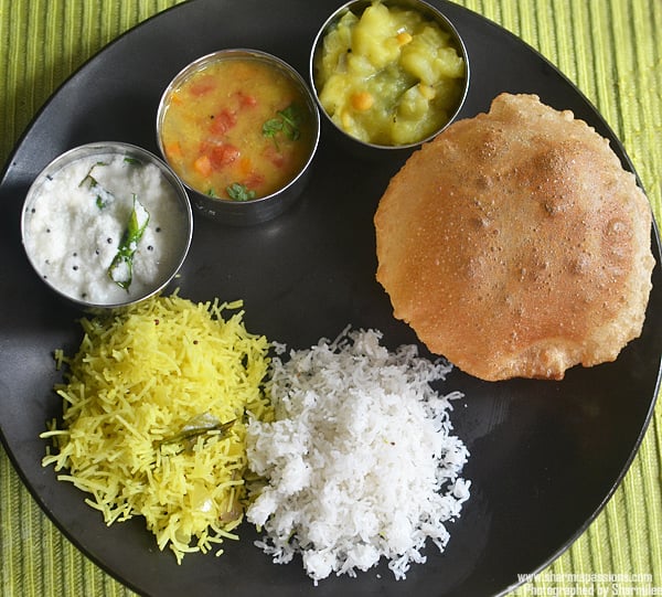 indian veg breakfast menu