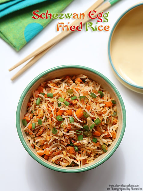 Schezwan Egg Fried Rice  Recipe