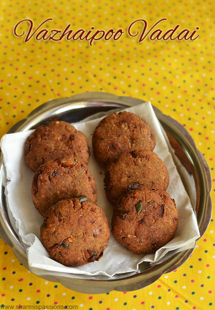 Vazhaipoo Vadai Recipe