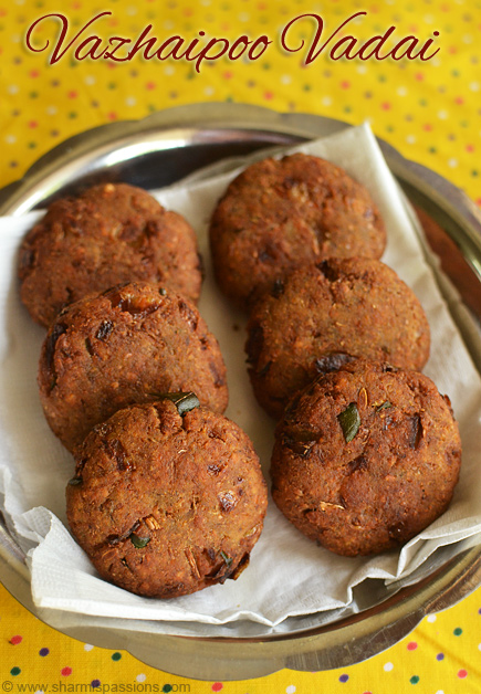 Vazhaipoo Vadai Recipe