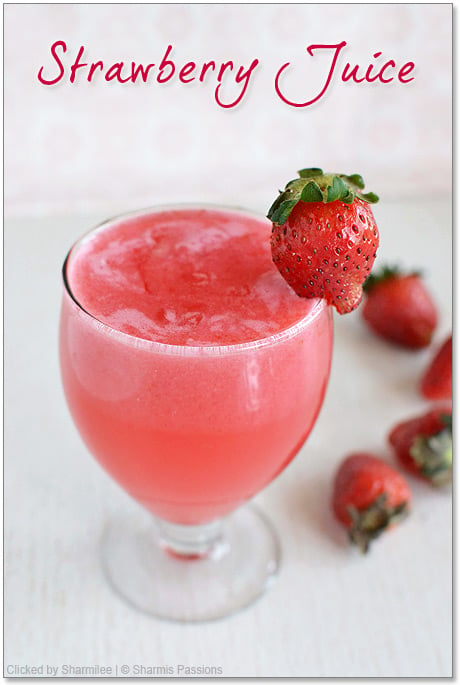 Strawberry Juice Recipe