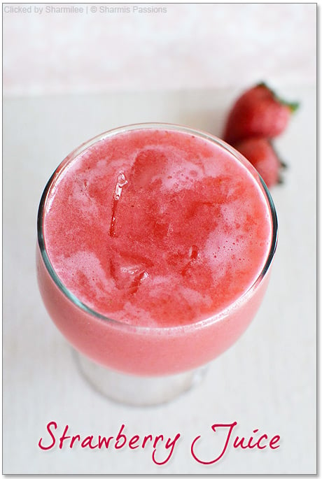 Strawberry Juice Recipe