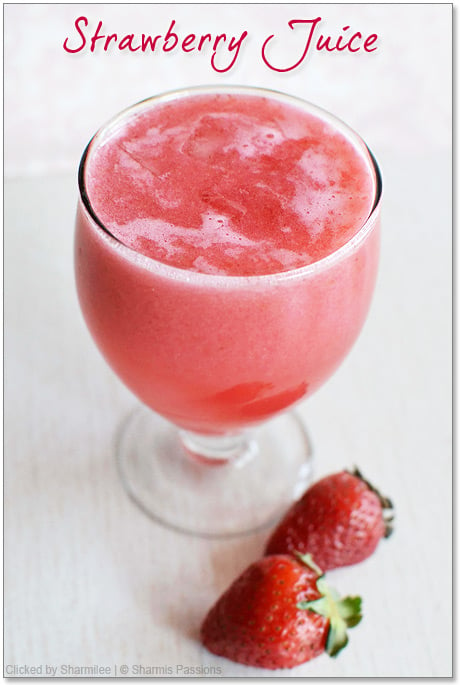 Strawberry Juice Recipe