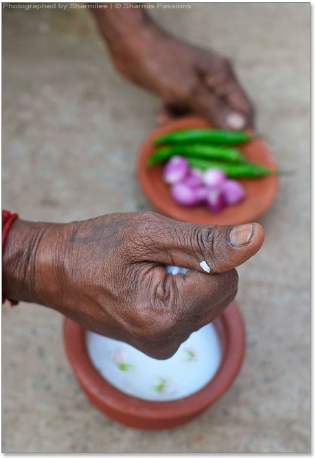 neeragaram served with side dishes