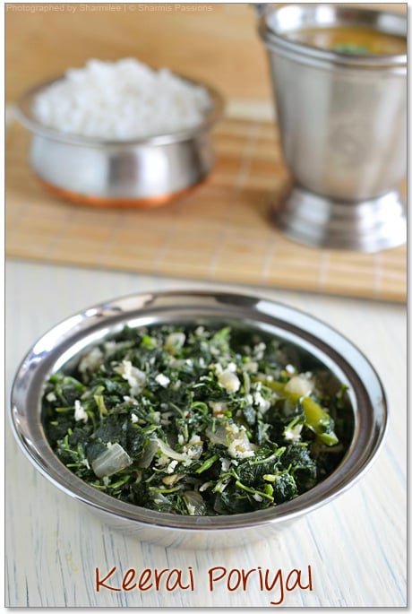 Keerai Poriyal (Greens Stir Fry) Recipe