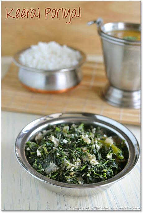 Keerai Poriyal (Greens Stir Fry) Recipe