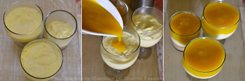 Eggless No Bake Mango Cheesecake Recipe - Step5