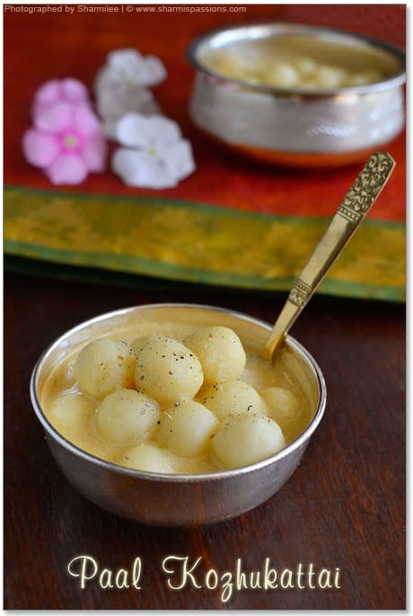 Paal Kozhukattai Recipe(with jaggery and coconut milk)