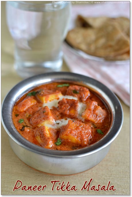 paneer tikka masala in a serving bowl