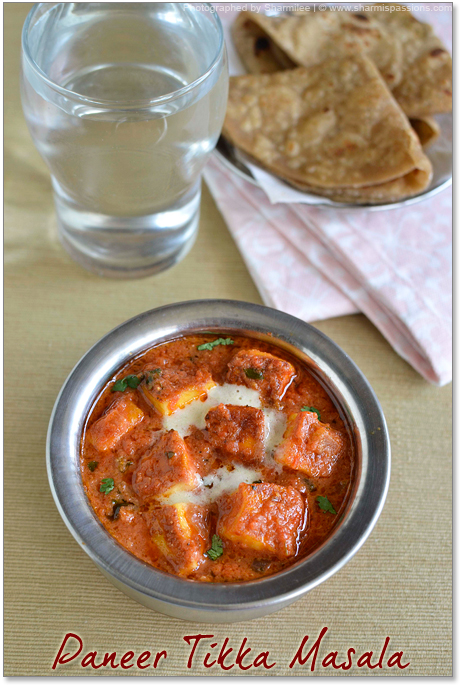 paneer tikka masala in a serving bowl