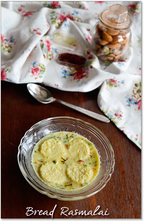 Bread Rasmalai Recipe - Sharmis Passions