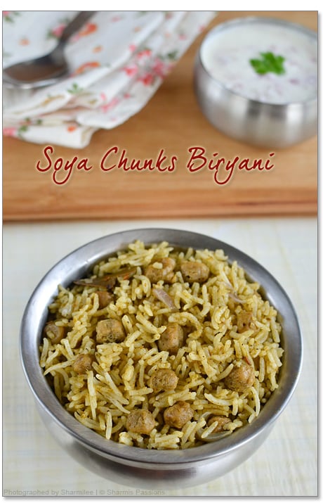 Soya Chunks Biryani Recipe