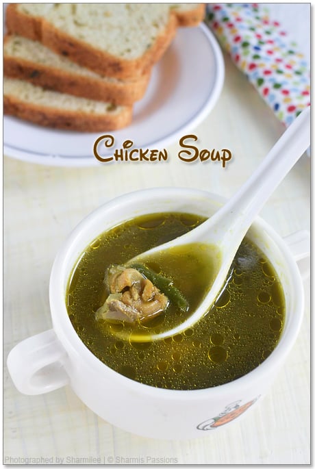 Chicken Soup Chicken Soup Recipe Sharmis Passions