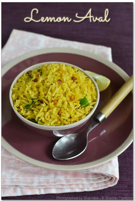 Lemon Aval Upma Recipe