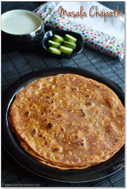 Masala Chapati Recipe - Sharmis Passions