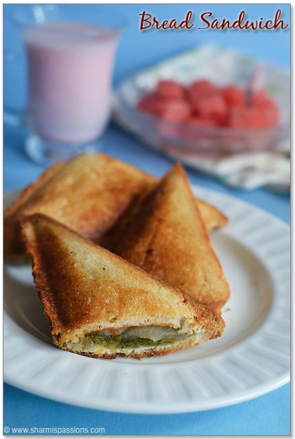 Veg Bread Sandwich Recipe