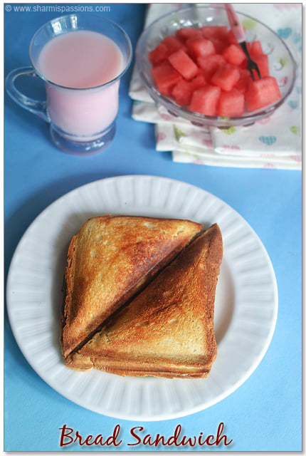 Veg Bread Sandwich Recipe