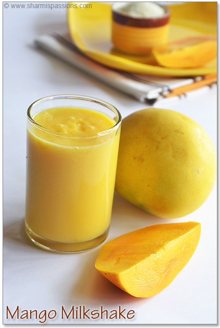 Mango Milkshake Recipe Without Icecream Sharmis Passions