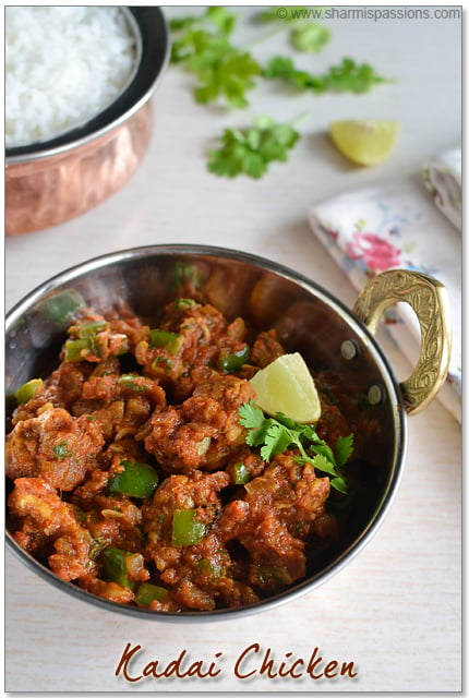 Indian Kadai Chicken Recipe 