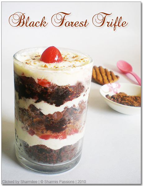 easy black forest trifle dessert