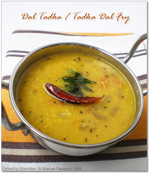 Easy South Indian Dal Tadka - Sharmis Passions