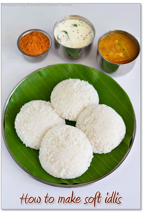 idli with sambar, chutney and idli, podi