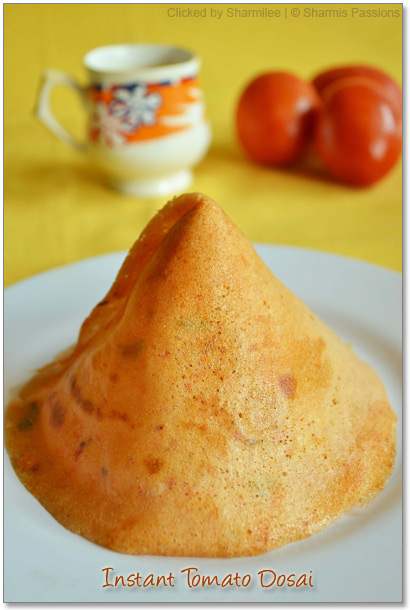 Tomato dosa | Thakkali dosa recipe - Sharmis Passions