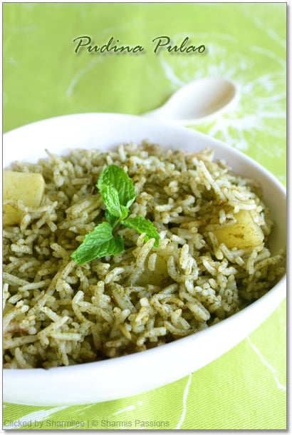 Pudina Pulav/Pulao Recipe