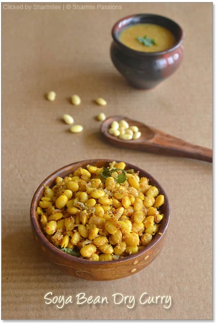 Soya Bean Dry Curry Recipe