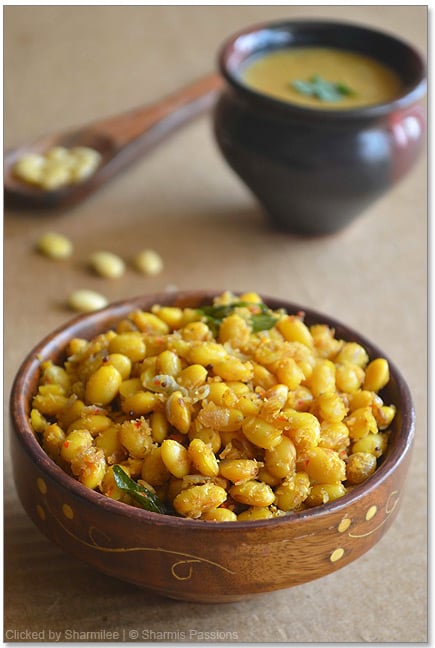 Soya Bean Dry Curry Recipe