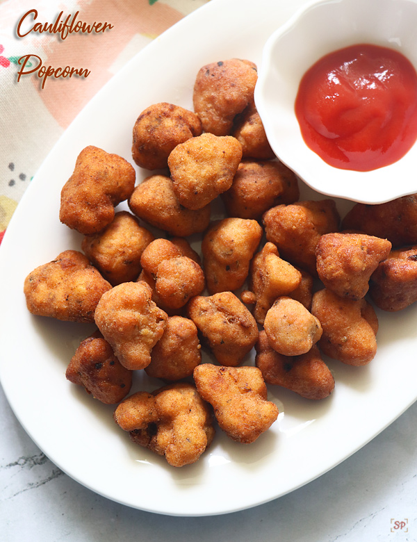 Gobi Popcorn Recipe  Popcorn Cauliflower Recipe - Sharmis Passions