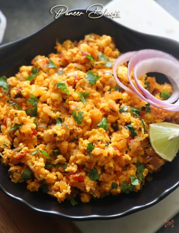 Paneer Bhurji Recipe - Sharmis Passions