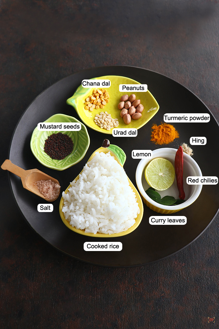 ingredients needed to make lemon rice